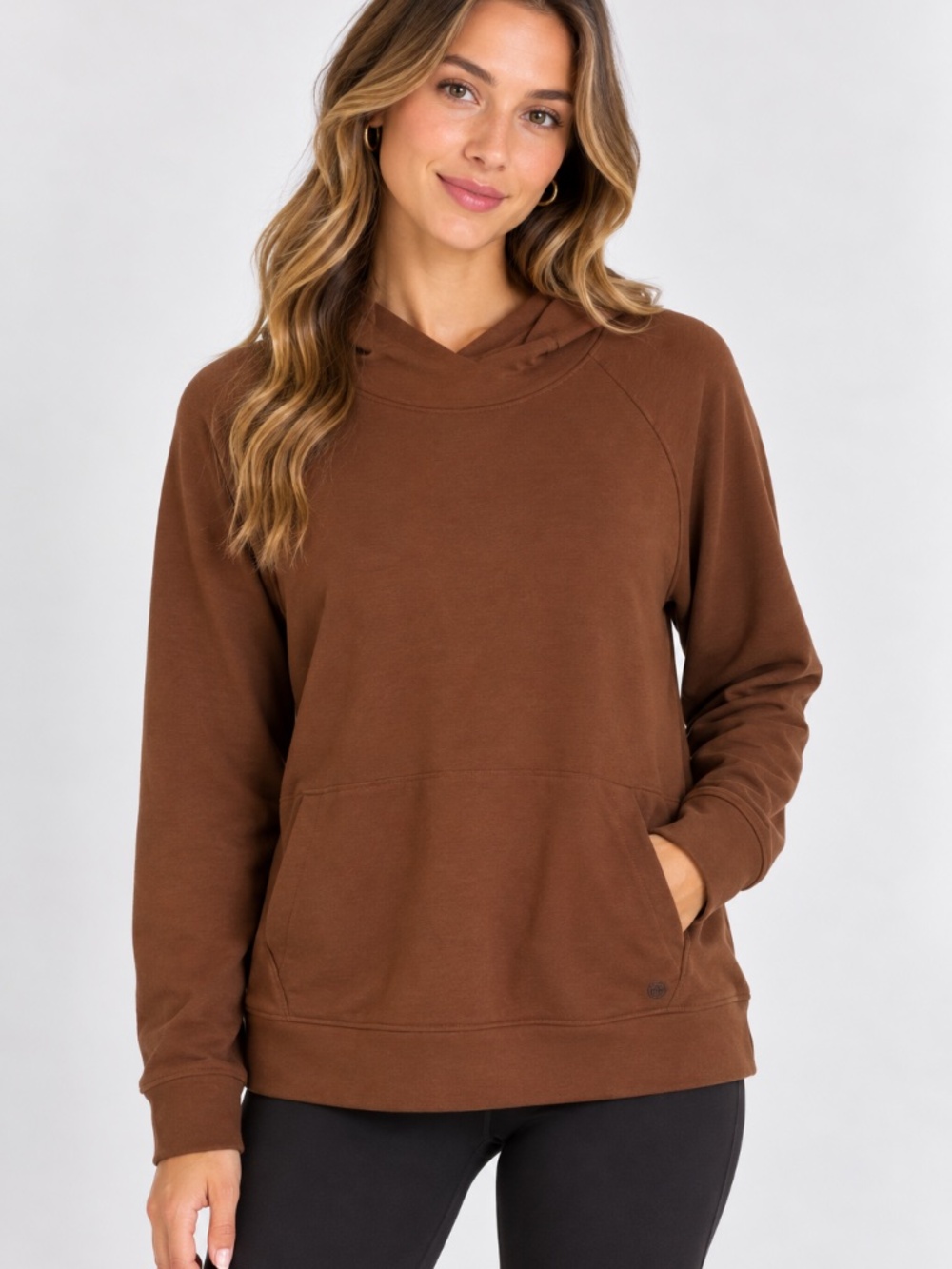 Gaiam Women's Brown Pullover Sweatshirt, size Large
